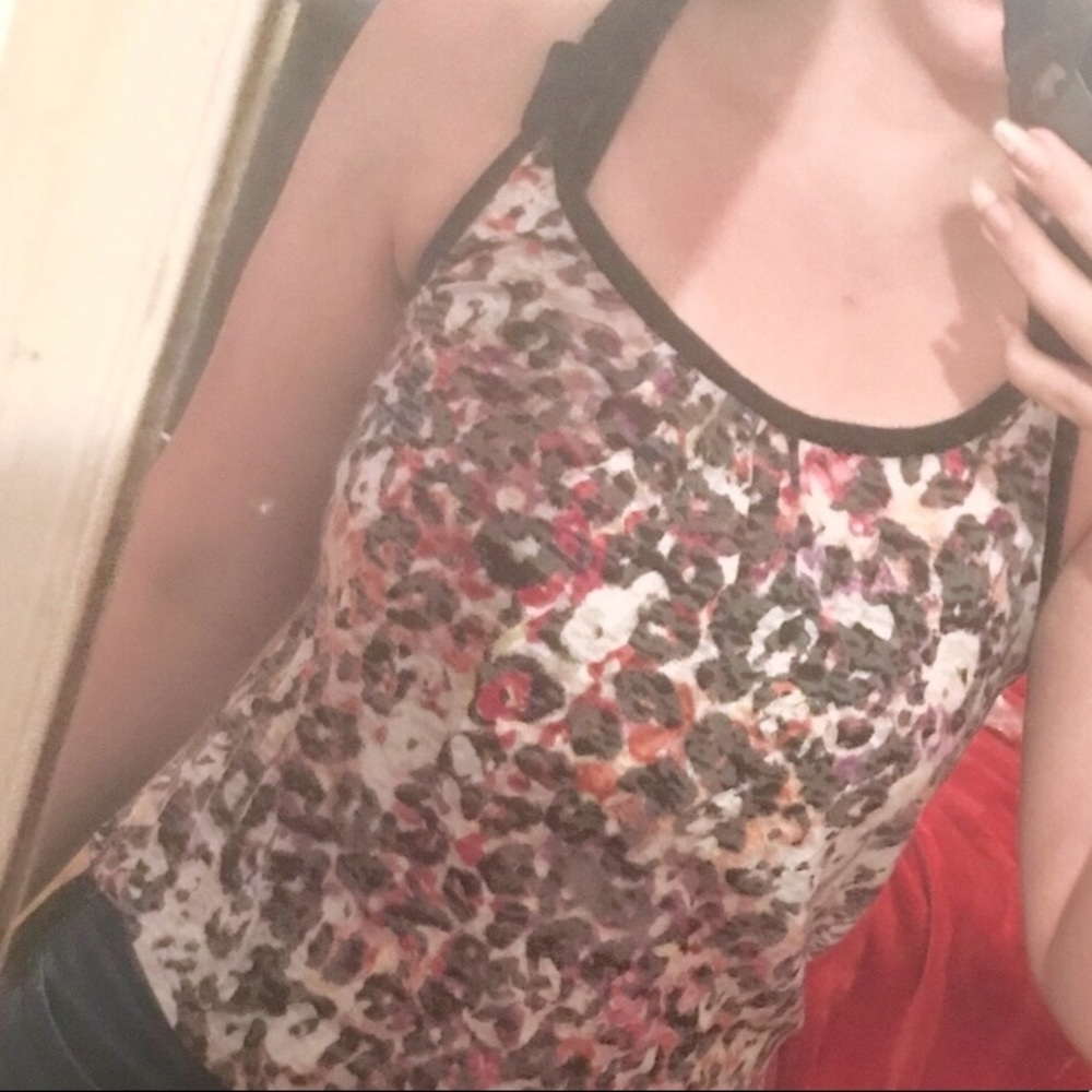 Animal print top